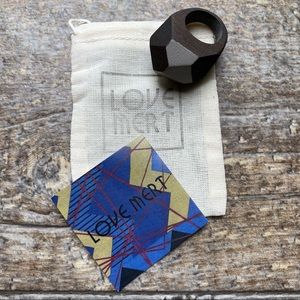 Love Mert Trae Faceted Wood Ring